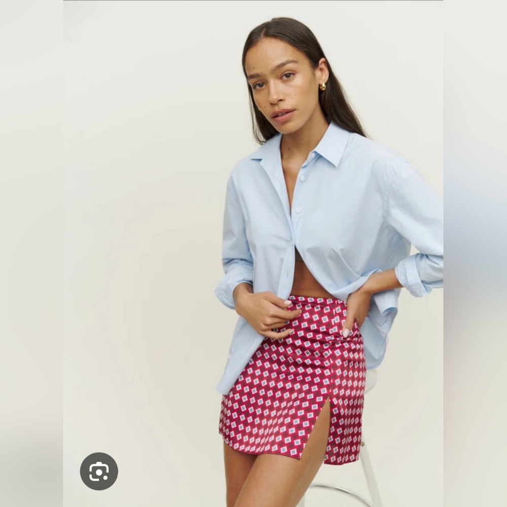 Reformation Pink Mini Skirt